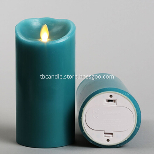 inexpensive Lumina Wax moving wick flameless candles for Modern home
